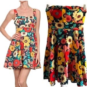 ModCloth Ixia Hour by Flower strapless dress Retro